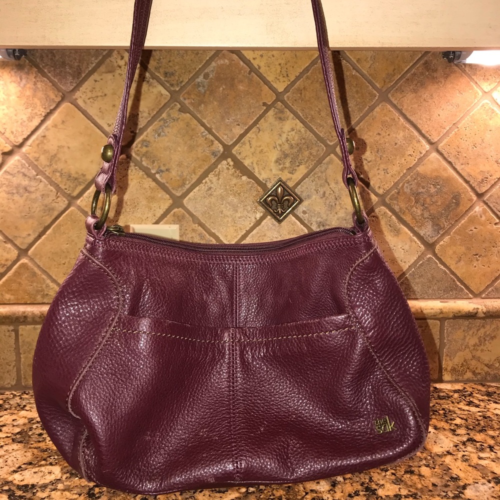 The Sak shoulder bag Burgundy Leather